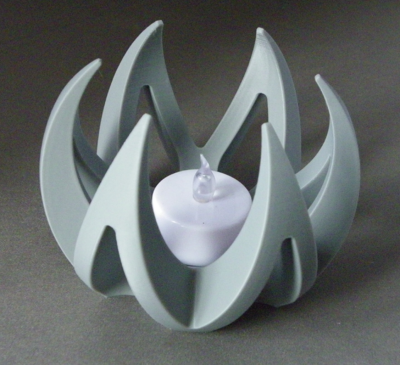 (image for) 3D Prints - Theelichthouder 2 - (Meerdere Kleuren Mogelijk)